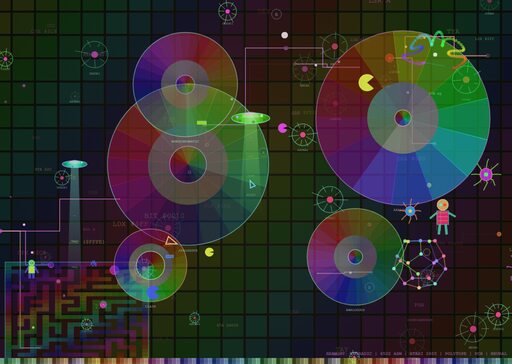 CHROMATIC CYBERSPACE-Color Harmony x Atari 2600