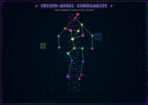 CRISPR-Atari Singularity-Trans-Humanoid Vector Field Odyssey