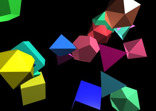 Polyhedral Animation Engine-Platonic Archimedean and Johnson Solids