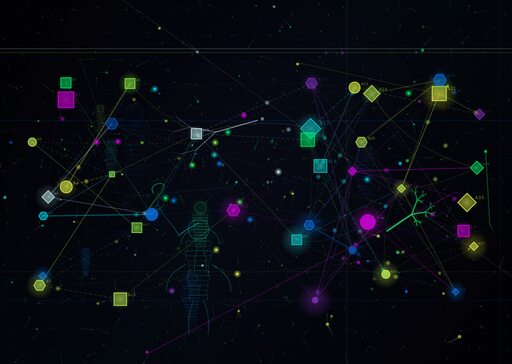 TRANSHUMAN MODULAR VECTOR BIOSPHERE-Generative Tron Cybernetic Art Engine