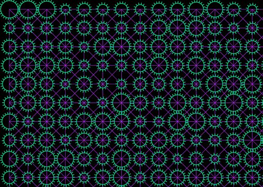 Truchet Tile Gear Cosmos-2