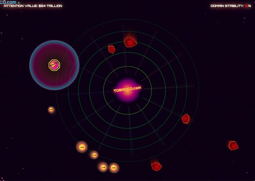 Attention Gravity Well game screenshot