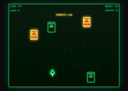 Cigarette Cipher game screenshot