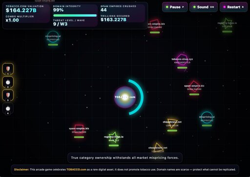 Domain Defender game screenshot